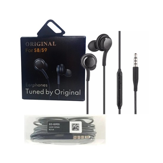 Earphone with 3.5mm Plug for S8/S9 Black